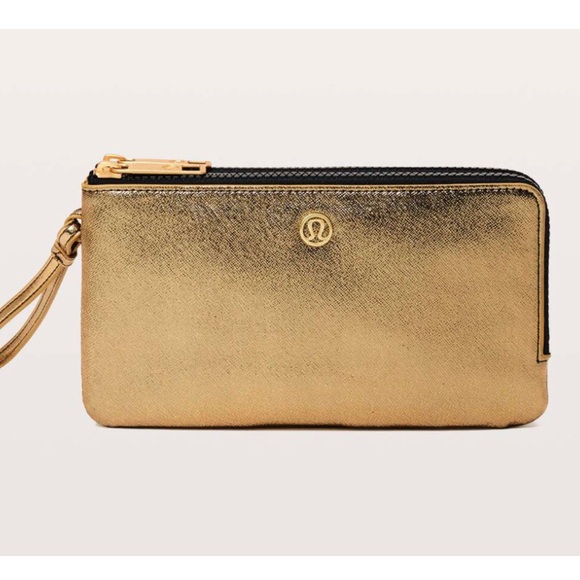lululemon athletica Handbags - Lululemon Gold Double Pouch